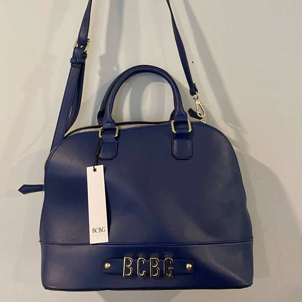 COPY - NWT, BCBG “Ivy Dome Satchel” Bag w/crossbo…